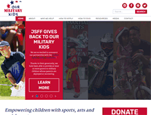 Tablet Screenshot of ourmilitarykids.org